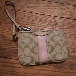 Coach Strip Wristlet